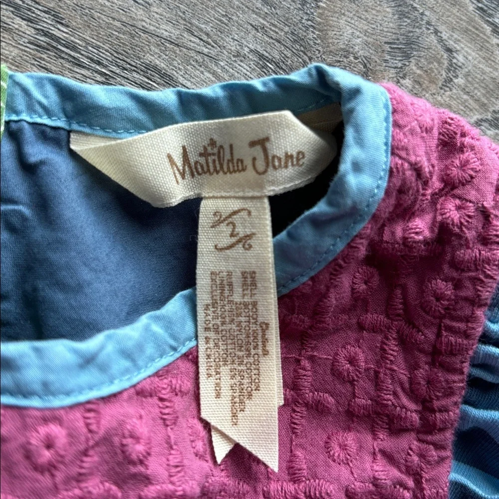 Matilda Jane Pink and Green Floral tank top